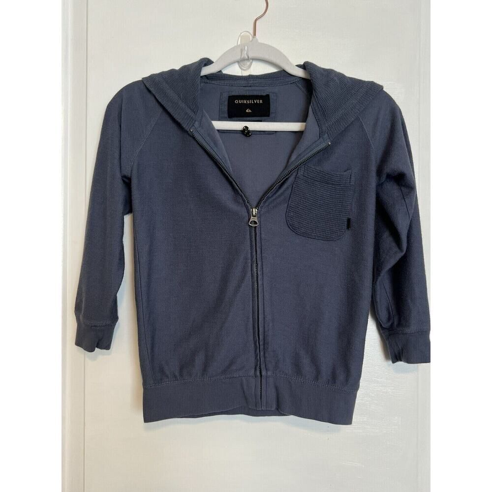 Quiksilver Baao Full Zip Hoodie Jacket Sweatshirt Boys Youth Boys Lightweight 7